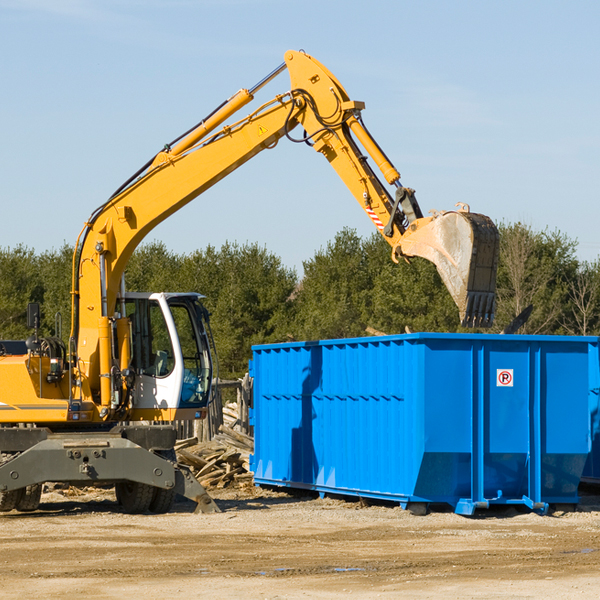 are there any restrictions on where a residential dumpster can be placed in Carnelian Bay California